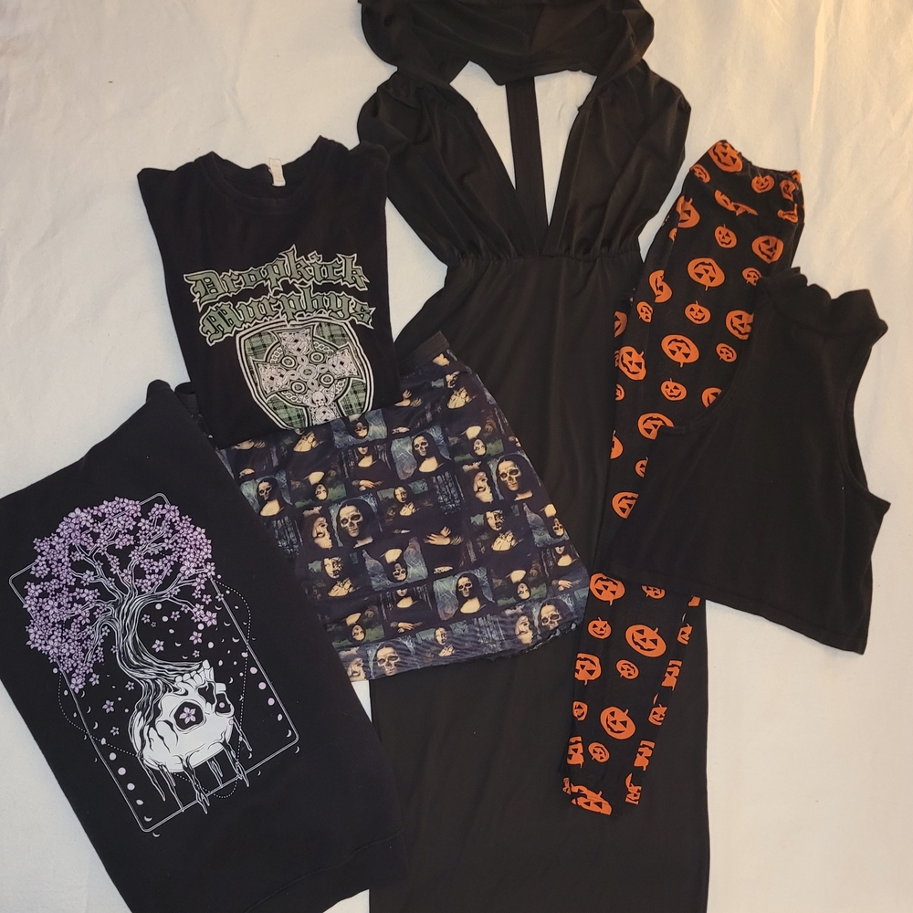 Black and Orange Halloween Clothing Set